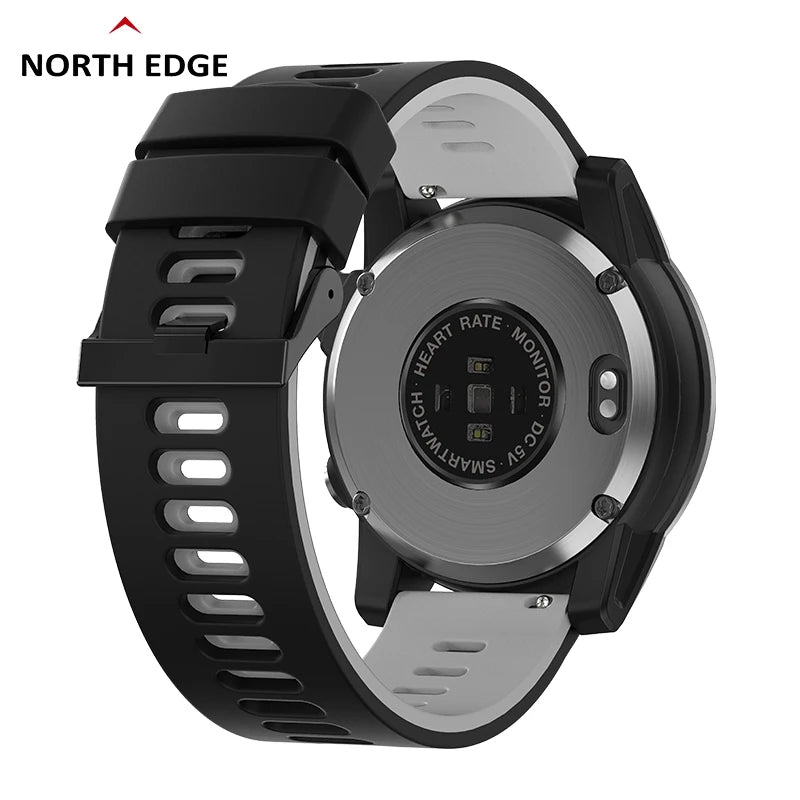 NORTH EDGE 2024 New GPS  Watches Men Sport Smart Watch HD AMOLED Display 50M ATM Altimeter Barometer Compass Smartwatch for Men