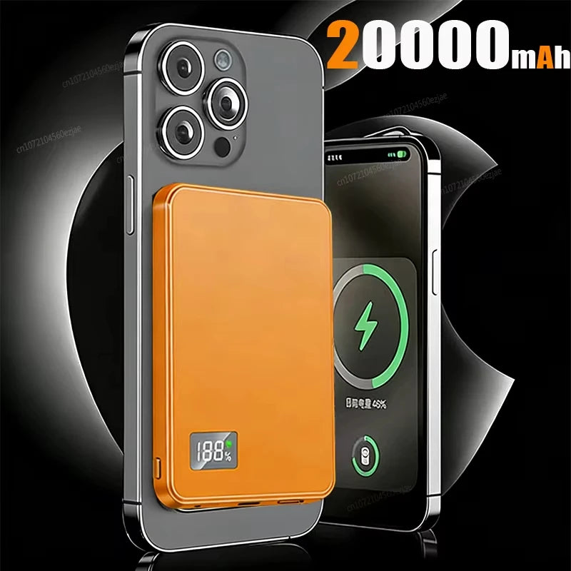 500000mAh Wireless Magnetic Power Bank Fast Charging PD22.5W External Battery Portable for Magsafe for iPhone17 Samsung Xiaomi