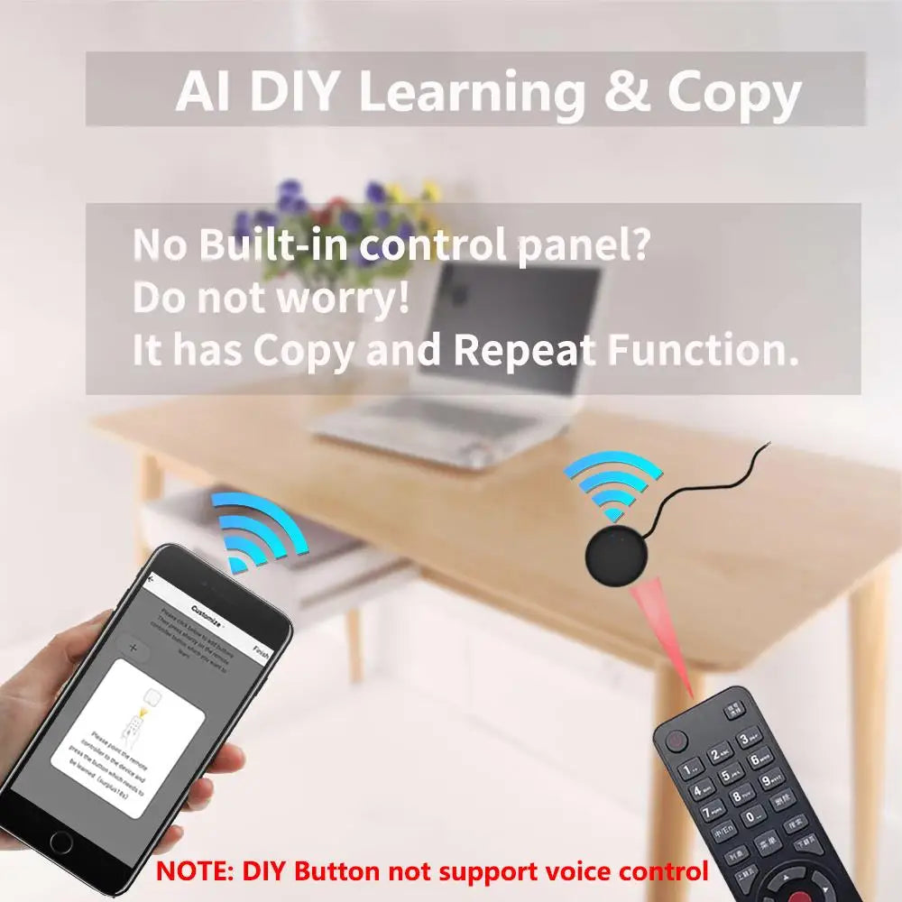 Tuya WiFi Smart Remote Control Universal IR Remote Controller TV Air Conditioner Remote Control Smart Life For Alexa Google Home