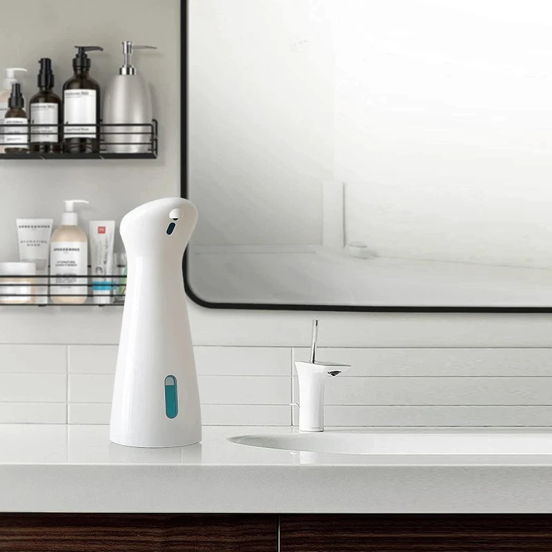 Automatic Sensor Hand Soap Dispenser, Smart Wash Handpiece, White, High Quality ABS, Waterproof for Bathroom