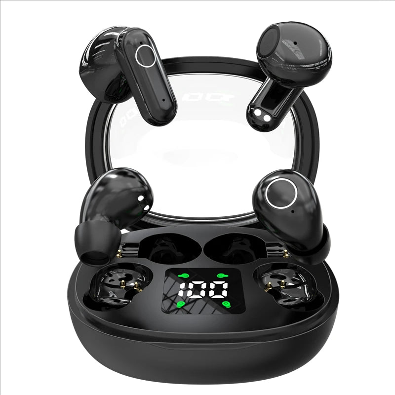 2026 New Design True Wireless In-Ear And Clip-On TWS Couples Fasion Daul Headset Mini Couples Earbuds Gaming TWS Earphones