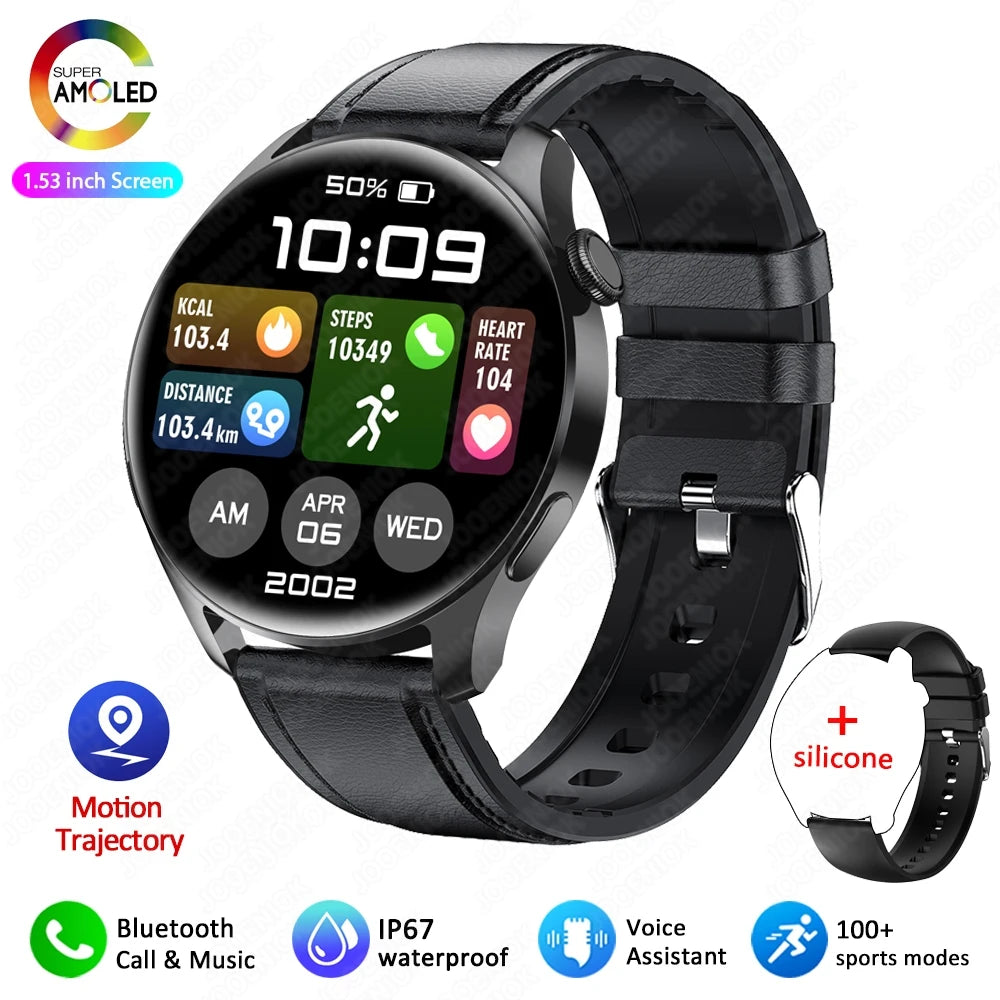 2026 New Smart Watch Men Full Touch Screen Heart Rate Health Monitor Sports Watches Bluetooth Call Smartwatch Man