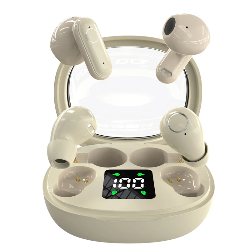 2026 New Design True Wireless In-Ear And Clip-On TWS Couples Fasion Daul Headset Mini Couples Earbuds Gaming TWS Earphones
