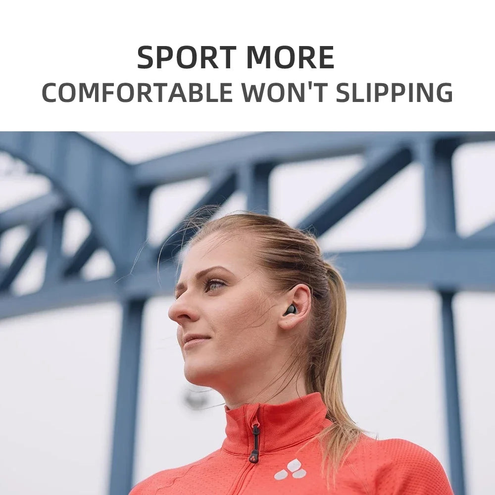 HaaYot New Super Mini Bluetooth Headset Invisible Earbuds Wireless Headphones TWS Buds Earphones for Office Sports Travel Music