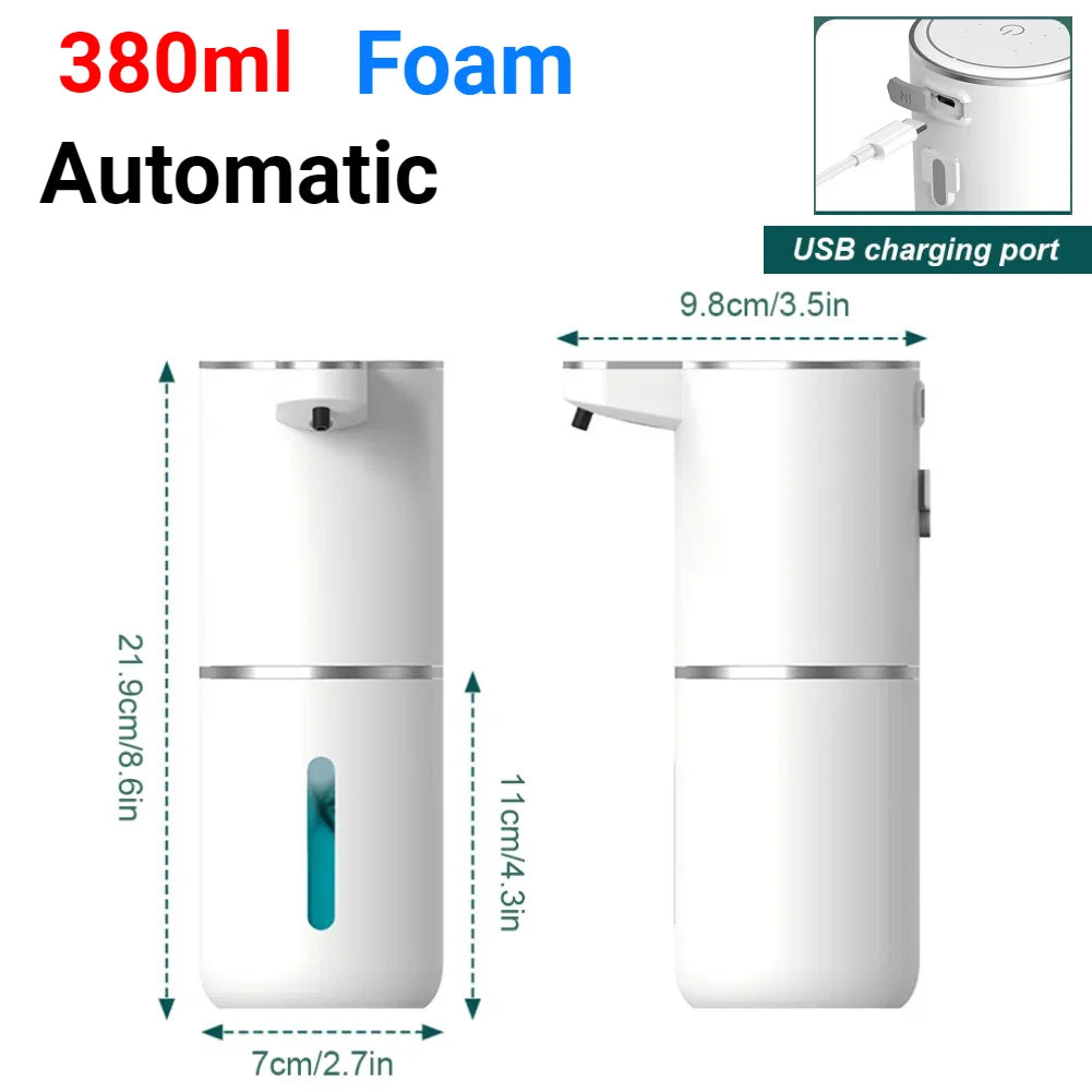 1000ML Automatic/Manual Soap Dispenser Waterproof USB Charging Smart Washing Hand Machine Infrared Sensor for Bathroom Washroom
