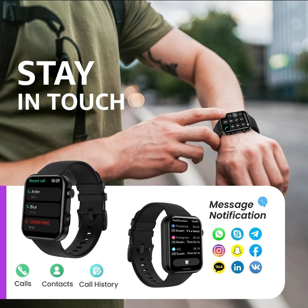 2025 New Camera Watches Bluetooth Call Video Player TWS Headset Music Watch Sports Smartwatch Women With HD Camera