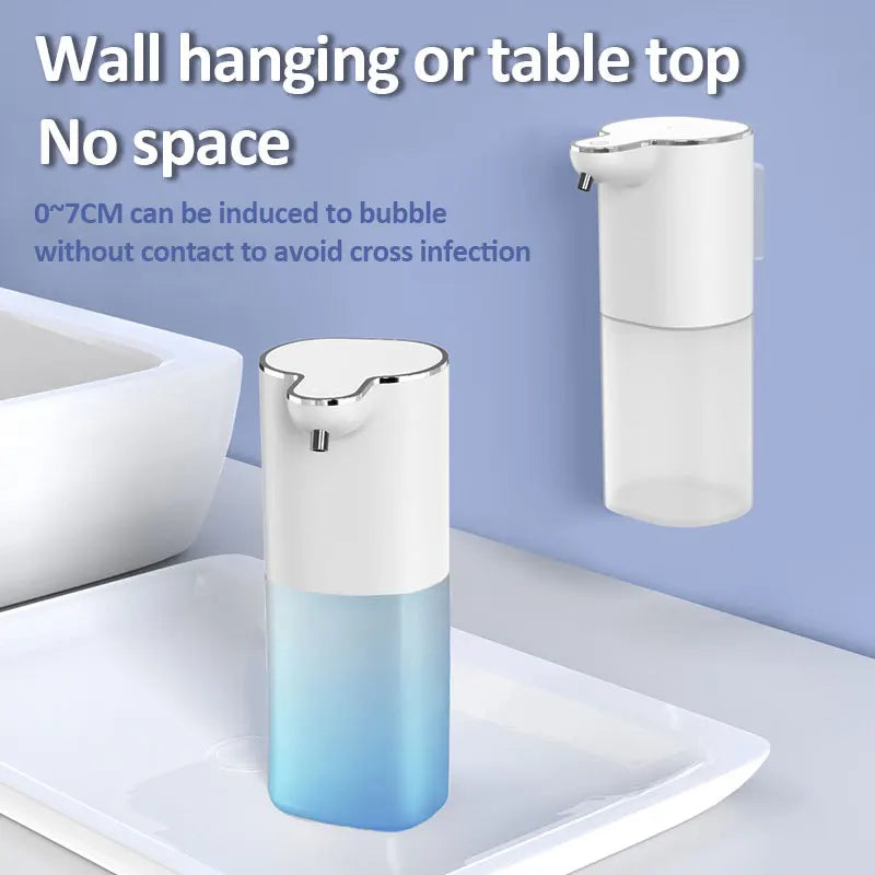 Automatic Soap Dispensers 400ml 4-Gears Adjustable Bathroom Smart Washing Hand Machine USB Rechargeable Touchless Hand Sanitizer