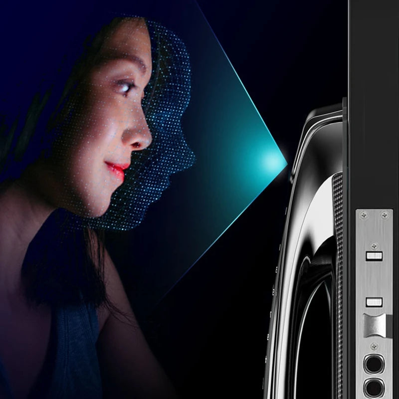 3D Face Recognition Cat Eye Fingerprint Wifi Smart Door Lock Password IC Card APP Control Key Backup Unlock For Home Apartment