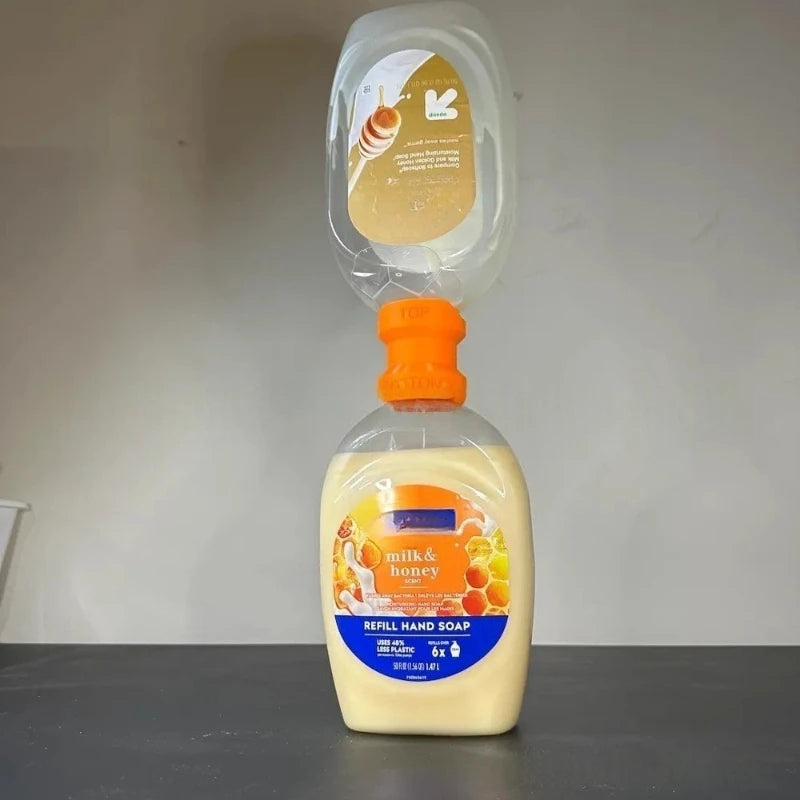 Say Goodbye to Waste and Save Time Smart Plastic Time-Saving Dispenser Suitable for Hand Wash Shampoo Shower Ge Leak-Proof